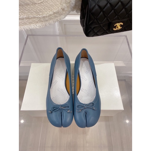 Giày búp bê xẻ mũi mẫu mới độc đáo có gót thương hương hiệu Maison Margiela MM6 cao cấp nhiều màu