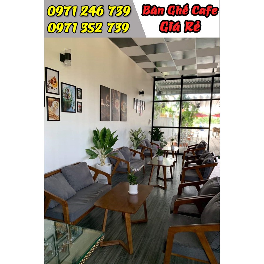 Bàn ghế gỗ cafe giá rẻ