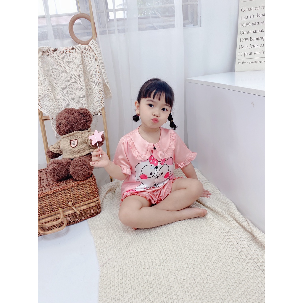 XẢ HÀNG LẺ SIZE 10-30KG Đồ pizama đùi mặc nhà cho bé gáI
