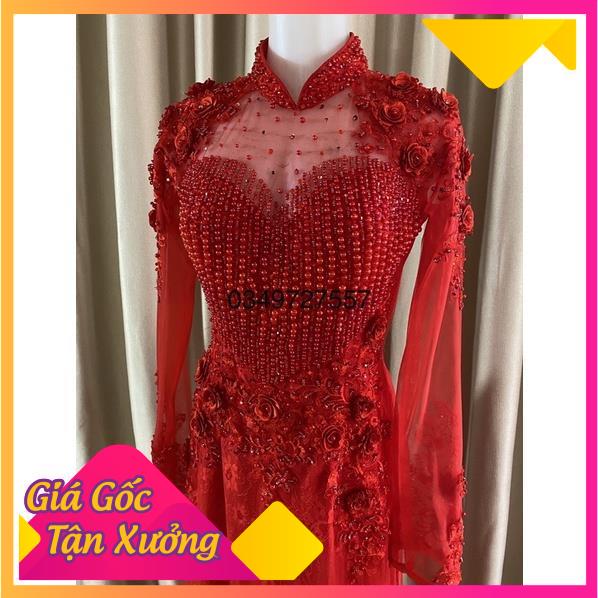 Áo dài cô dâu hàng 6 tà