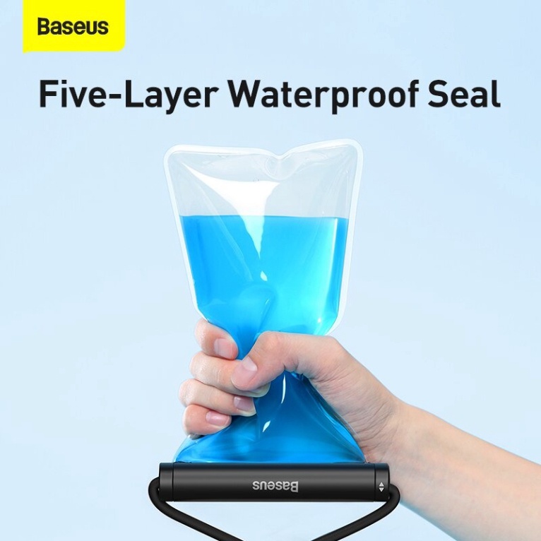 Túi Chống Nước Điện Thoại Baseus Waterproof 5 Lớp Chống Nước Tiêu Chuẩn IPX8 Cho Độ Sâu Đến 30m Phù Hợp Đi Biển Đi Phượt