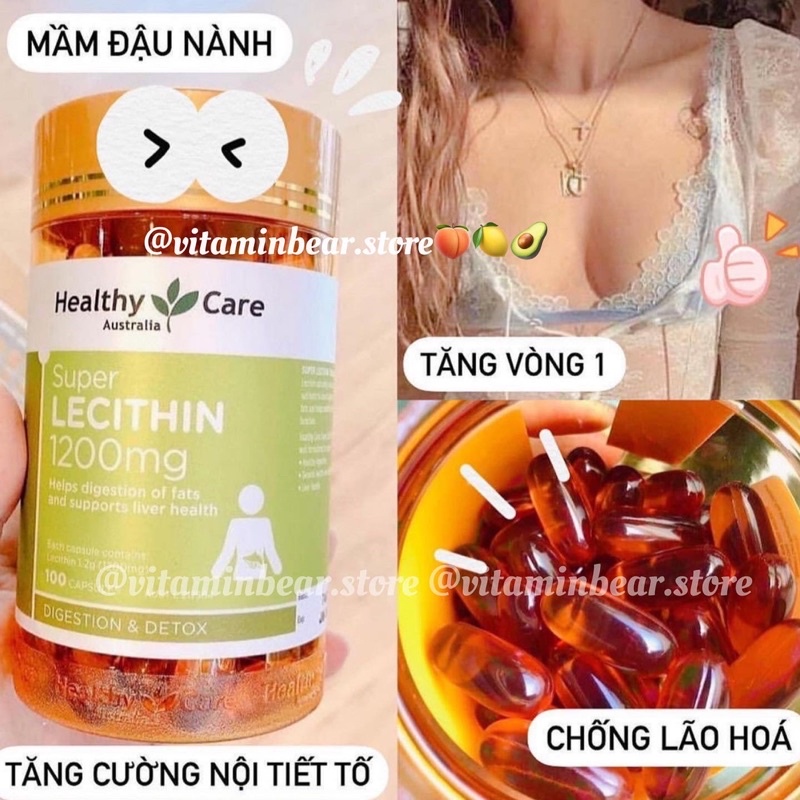 [Mã 254FMCGSALE giảm 8% đơn 500K] Healthycare Lecithin