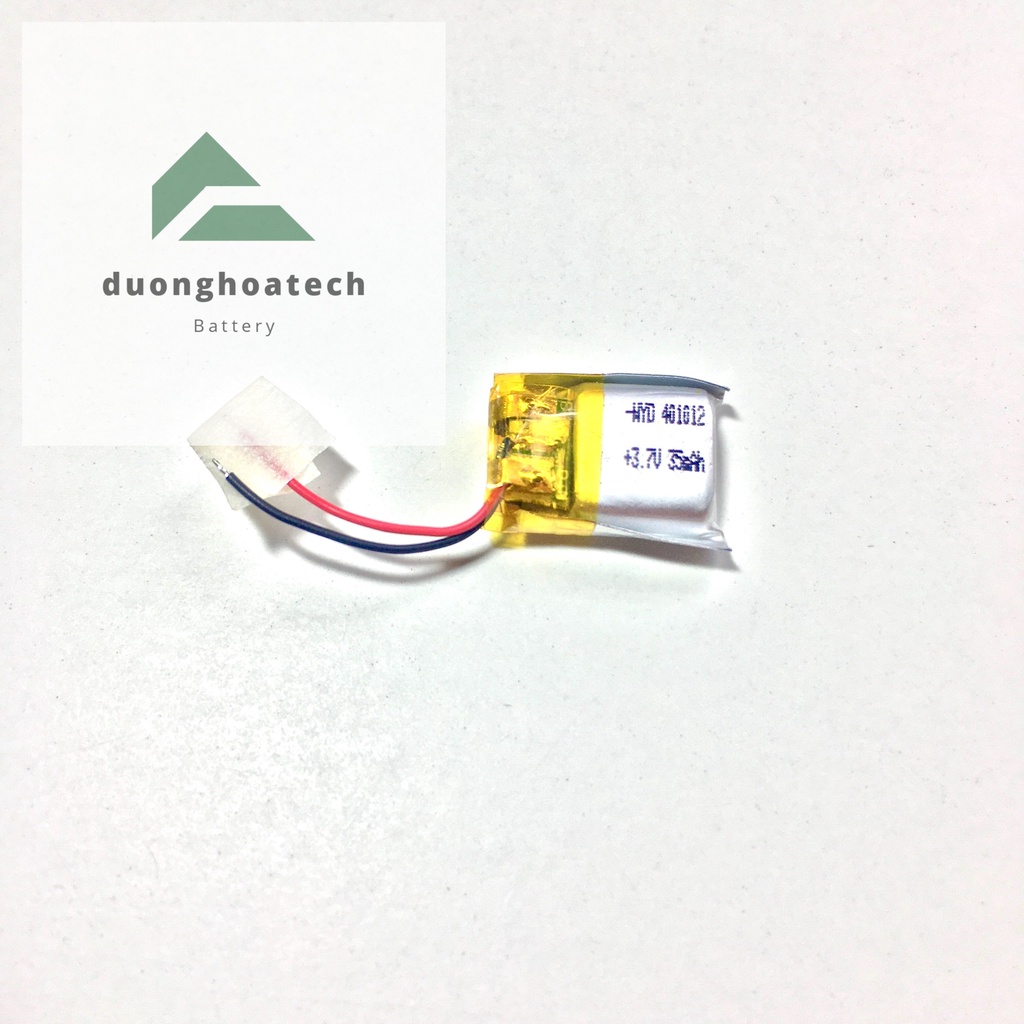 Pin Li-Po Lithium Polymer 3.7V Dung Lượng 35mAh 4x10x12mm Dùng Cho Tai Nghe Bluetooth Và Thiết Bị Điện Tử