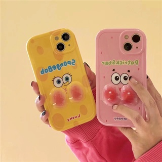 Ốp Điện Thoại tpu Dẻo Họa Tiết Hoạt Hình SpongeBob Patrick Star Dễ Thương Cho iPhone 14 13 12 11 Pro max 14pro max