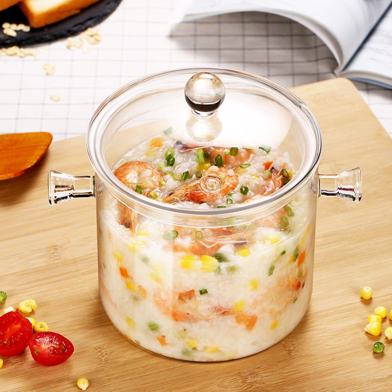 cao borosilicat hai tai Nồi thủy tinh, bếp điện gia dụng bằng gốm sứ, ngọn lửa hở, chịu nhiệt, hầm cách