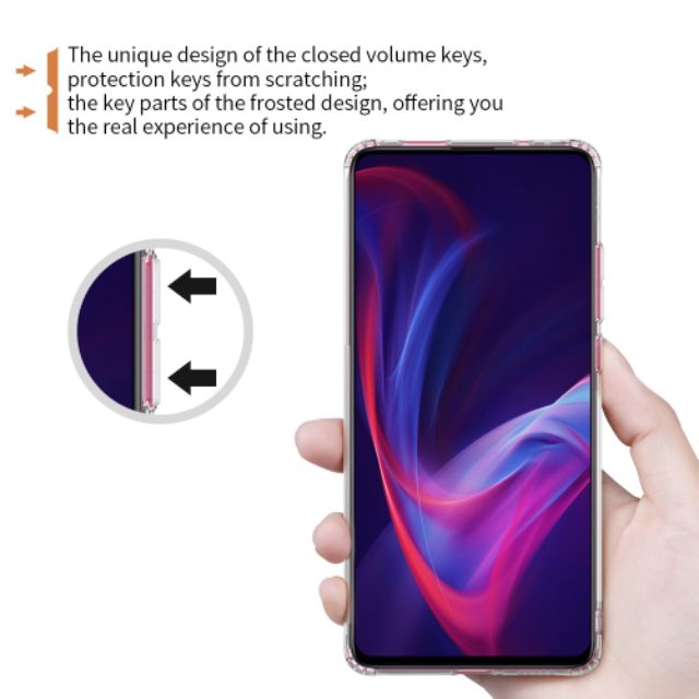 Ốp lưng Redmi K30 / K30 5G / K30 Pro / K20 Pro / K20 / K40 / K50 trong suốt chống sốc hệ mới lâu ố vàng bảo vệ camera