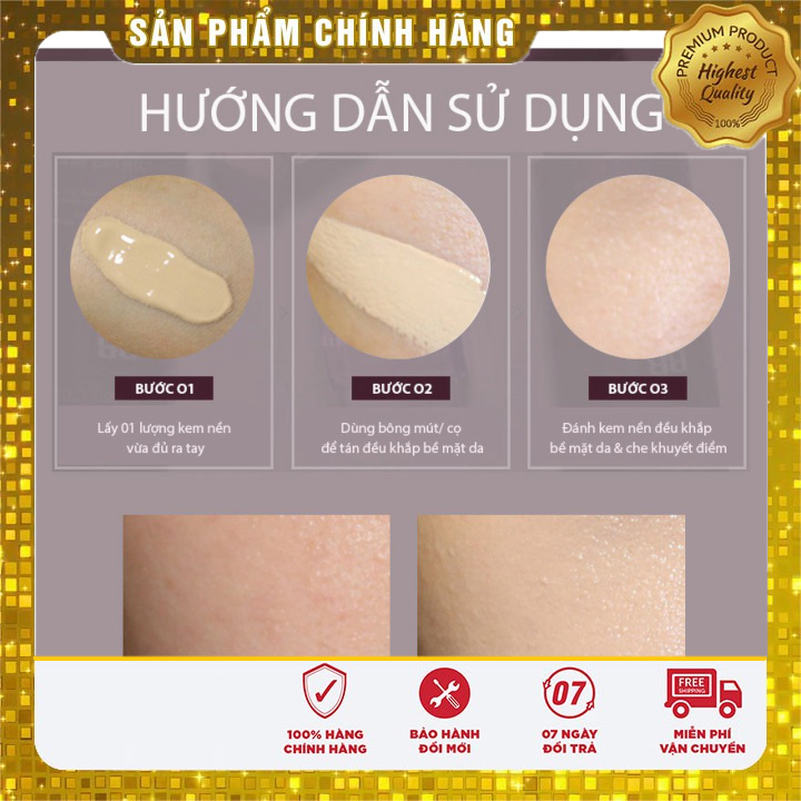 [Chính Hãng] Kem nền bổ sung Collagen và Vàng The Face Shop Gold Collagen Ampoule Foundation 40ml..