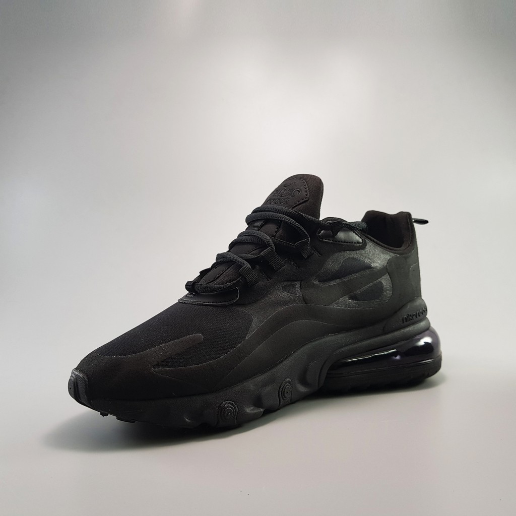 Free XẢ KHO THANH LÝ - RẺ Giày Sneaker Air Max 270 React Full Black | Sale Rẻ | Có Sẵn 2020 . new