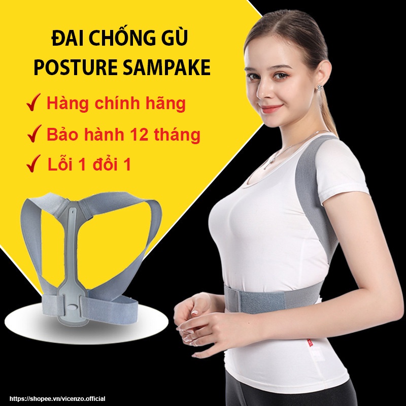 Đai chống gù lưng Cao Cấp POSTURE SAMPAKE, Đai chống gù lưng Nam Nữ có size người lớn cho bé và trẻ em - Cam kết 1 đổi 1