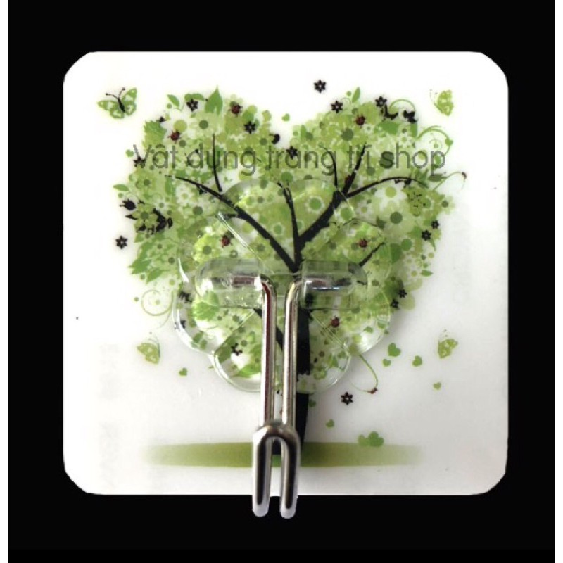 Set 10 móc dán tường 3D hoạ tiết siêu dính