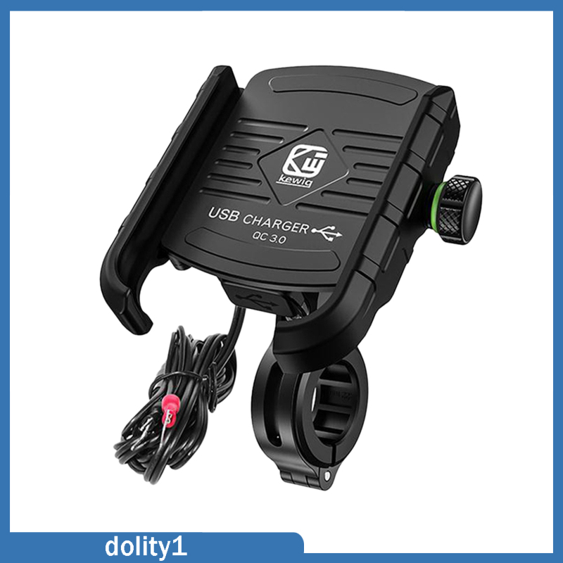 [DOLITY1]Motorcycle 15W Qi Cell Phone Holder for 3.5-6.5 inch Cellphones