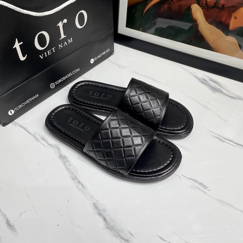 DÉP DA NAM QUAI NGANG - DA BÒ ĐẾ CAO SU SIÊU BỀN MÃ TORO D09