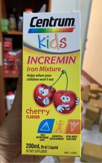 Centrum kids incremin 200ml úc, siro cho trẻ biếng ăn