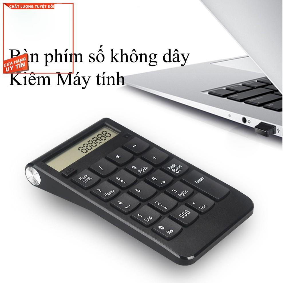 Giá rẻ Bàn phím số rời không dây kiêm máy tính cho máy tính, Laptop có thể sạc lại mã NMD535 Pika shop