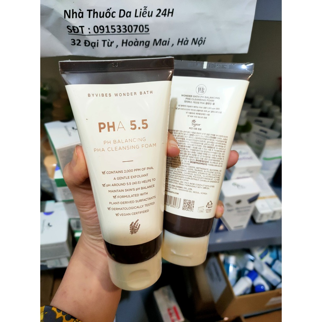 Sữa Rửa Mặt Byvibes Wonder Bath PHA 5.5 130ml