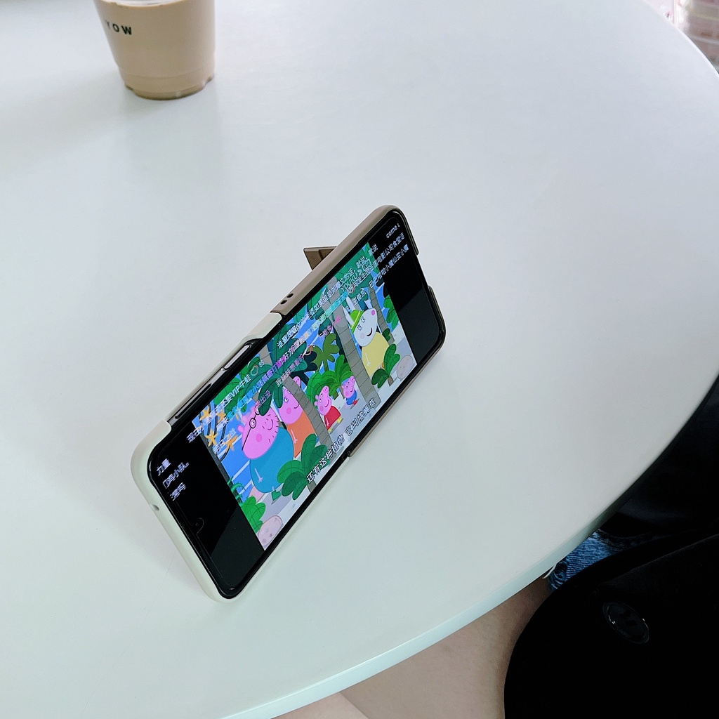 Bao Da Điện Thoại Nắp Gập Chống Sốc Màu Sắc Macaron Dành Cho Samsung z Flip 3 z Flip 3