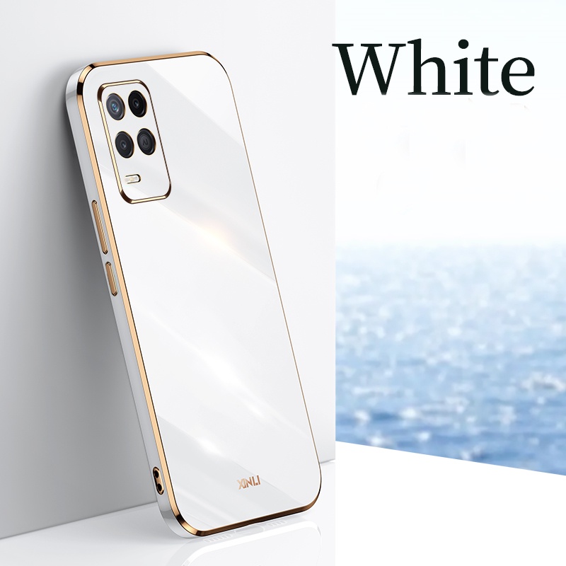 Ốp Điện Thoại Cao Su Viền Vuông Mạ 6D Cho OPPO Reno 6Z 5G Reno6Pro Reno5 Reno3 2F A31 A91 F11 F9 A83