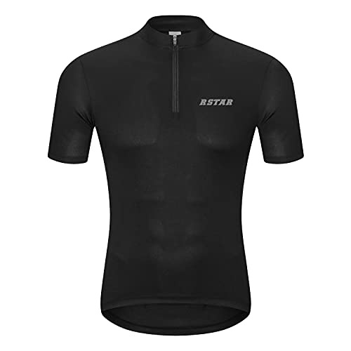 Áo Thể Thao Đi Xe Đạp Tay Ngắn Thiết Kế 3 Túi Có Dải Phản Quang Cho Nam