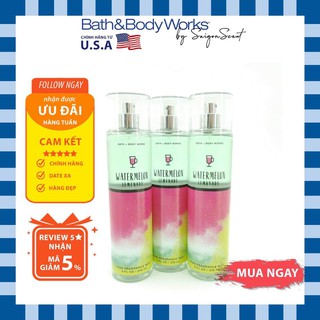 Xịt thơm Bath and Body Works Watermelon Lemonade (236ml)