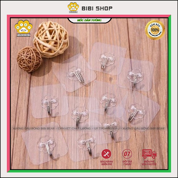 COMBO 5 móc treo đồ dán tường siêu dính