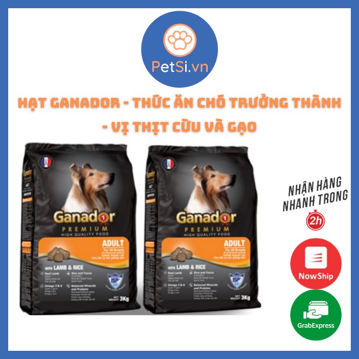 Thức ăn chó lớn Ganador Adult 400g