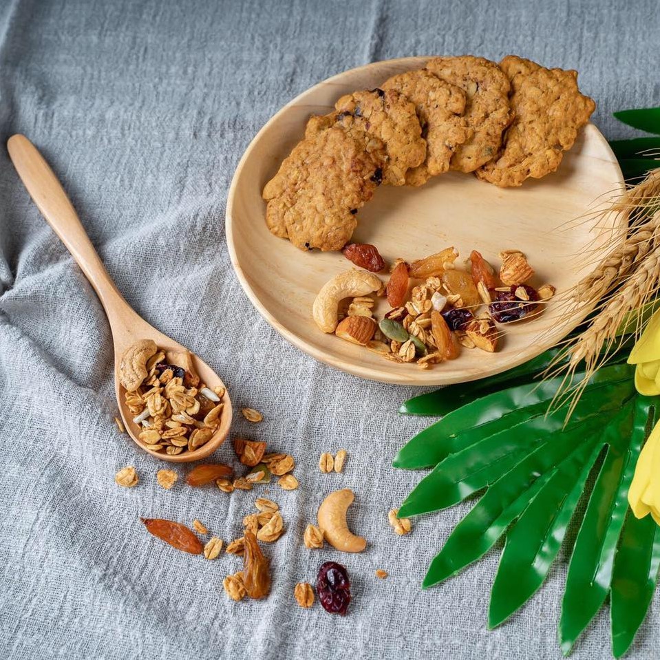 Bánh quy ăn kiêng Baker Baking cookies yến mạch không đường giảm cân dành cho người ăn kiêng, tiểu đường, eatclean 100g