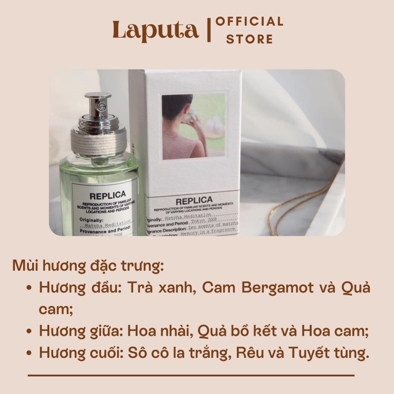 Nước Hoa Unisex Maison Replica Matcha Meditation hương trà xanh, Mẫu thử 2ml, 5ml, 10ml