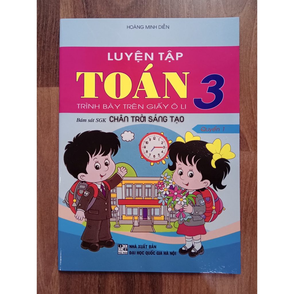 Sách - Luyện Tập Toán 3 Trình Bày Trên Giấy Ô Li - Quyển 1 (Chân Trời Sáng Tạo)