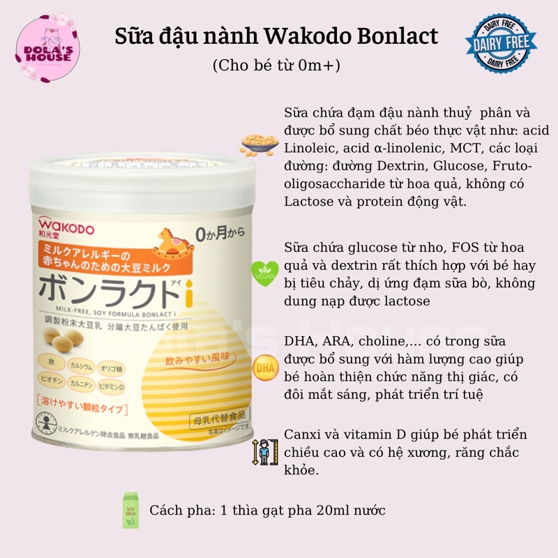 SỮA ĐẬU NÀNH WAKODO BONLACT 330G