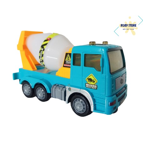 XE TRỘN BÊ-TÔNG TỰ CHẠY, CÓ ĐÈN FLASH VÀ NHẠC SÔI ĐỘNG