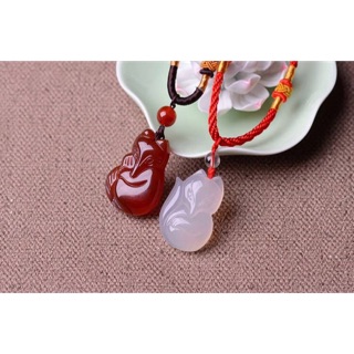 Vòng cổ đá mã não tự nhiên hồ ly
