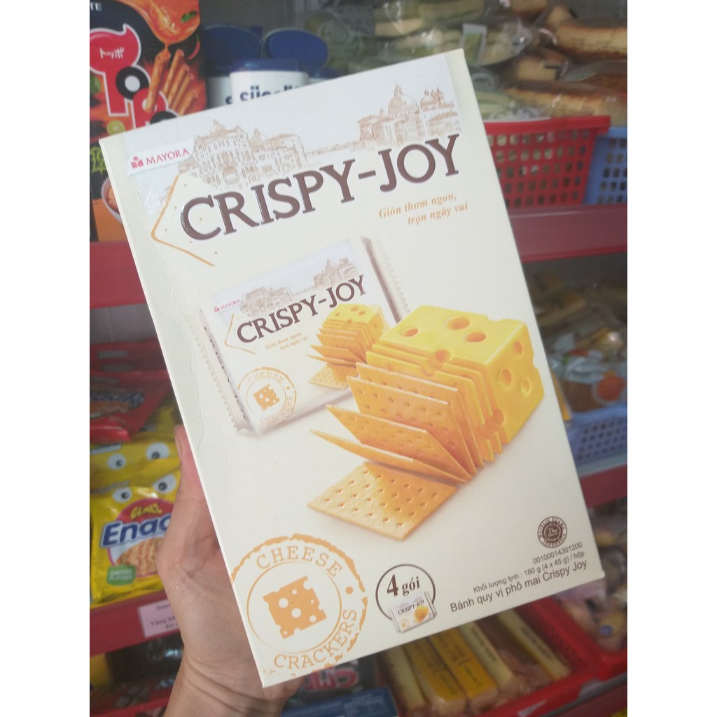 Bánh quy vị Phô mai Crispy Joy 180g | BigBuy360 - bigbuy360.vn