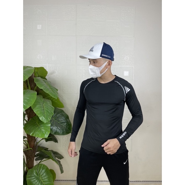 Áo giữ nhiệt, body, tập gym, đá bóng logo dài tay dành cho nam ( cam kết chuẩn ảnh 100% )