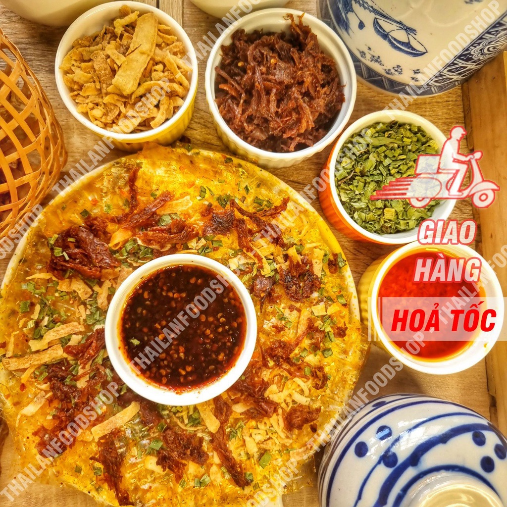 Bánh Tráng Sate Khô Mực - Xâu 10 gói