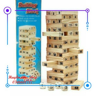 Sỉ 10 bộ đồ chơi rút gỗ 54 thanh cho bé