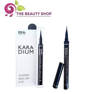 Bút kẻ mắt Karadium Waterproof Brush Liner Black - VỈ TRẮNG