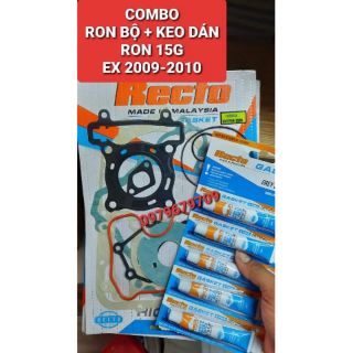 COMBO RON MÁY + KEO DÁN RON XE EXCITER 135 ĐỜI 2009 2010 RECTO MALAYSI ( GIÁ TỔNG KHO HÀNG RECTO)