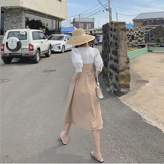 Đầm babydoll phối