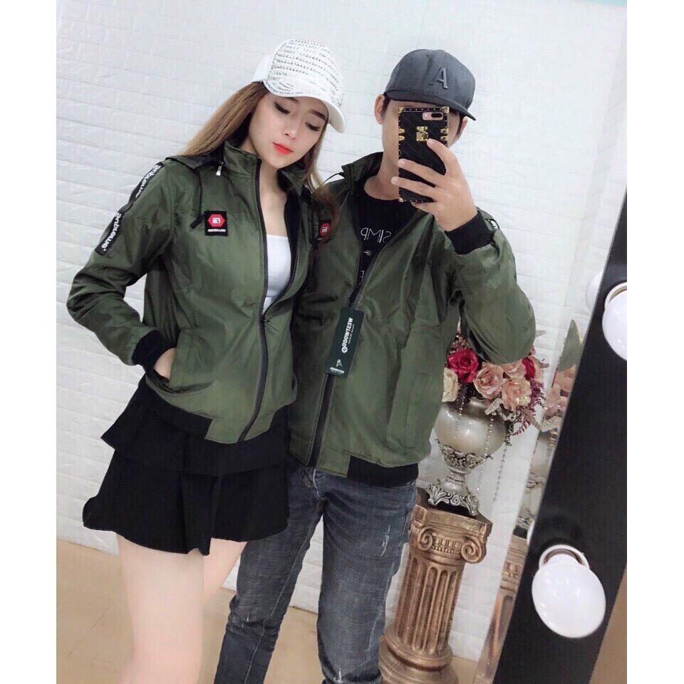 ÁO KHOÁC DÙ NAM NỮ 2 LỚP - THÊU GÓC NGỰC , ÁO DÙ ĐÔI , DÙ CẶP (A51) | BigBuy360 - bigbuy360.vn