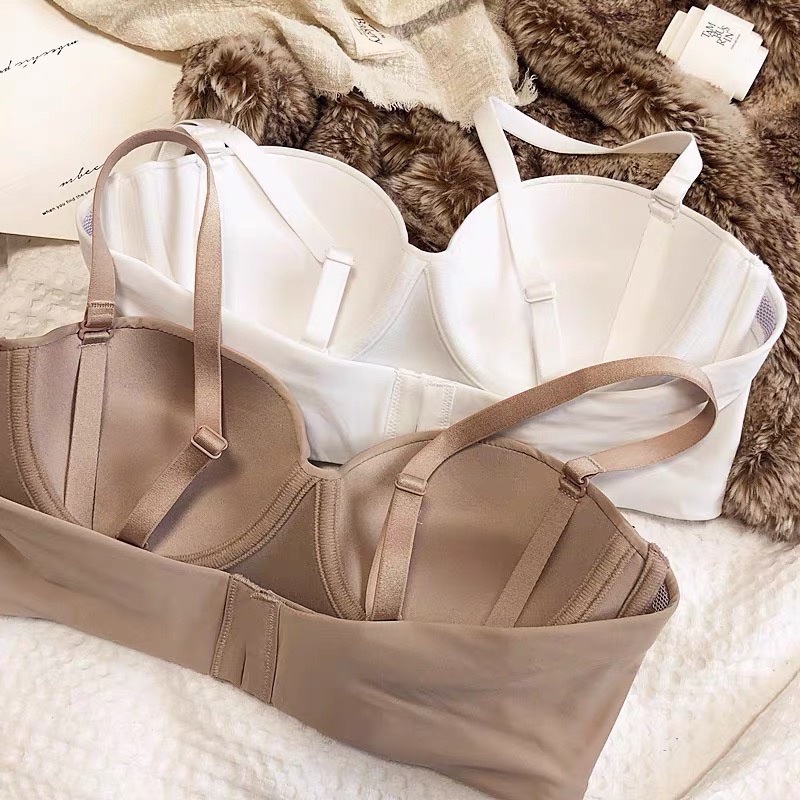 Áo bra nữ có gọng trơn quây có dây chất liệu cotton loại một , unny