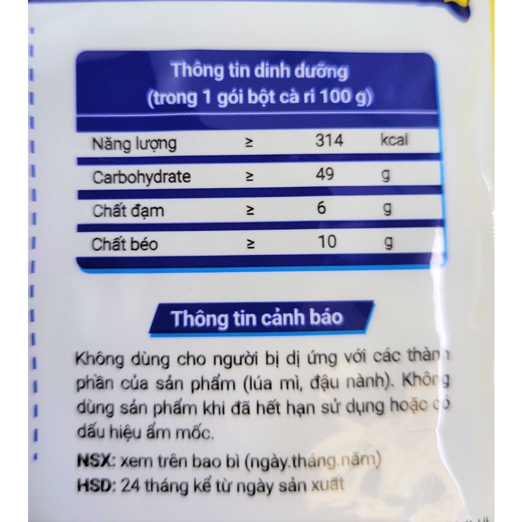 [Gói 100g – vị HƠI CAY ] BỘT CÀ RI [VN] OTTOGI Curry Medium Powder