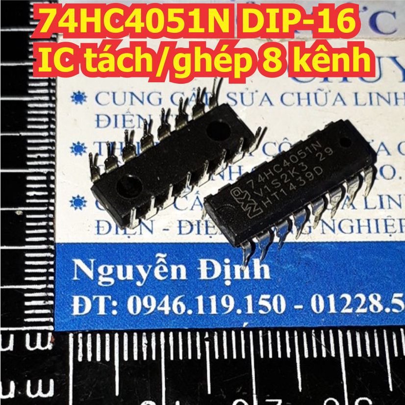 5 con 74HC4051N 74HC4051 HC4051 DIP-16 IC tách/ghép 8 kênh kde3056