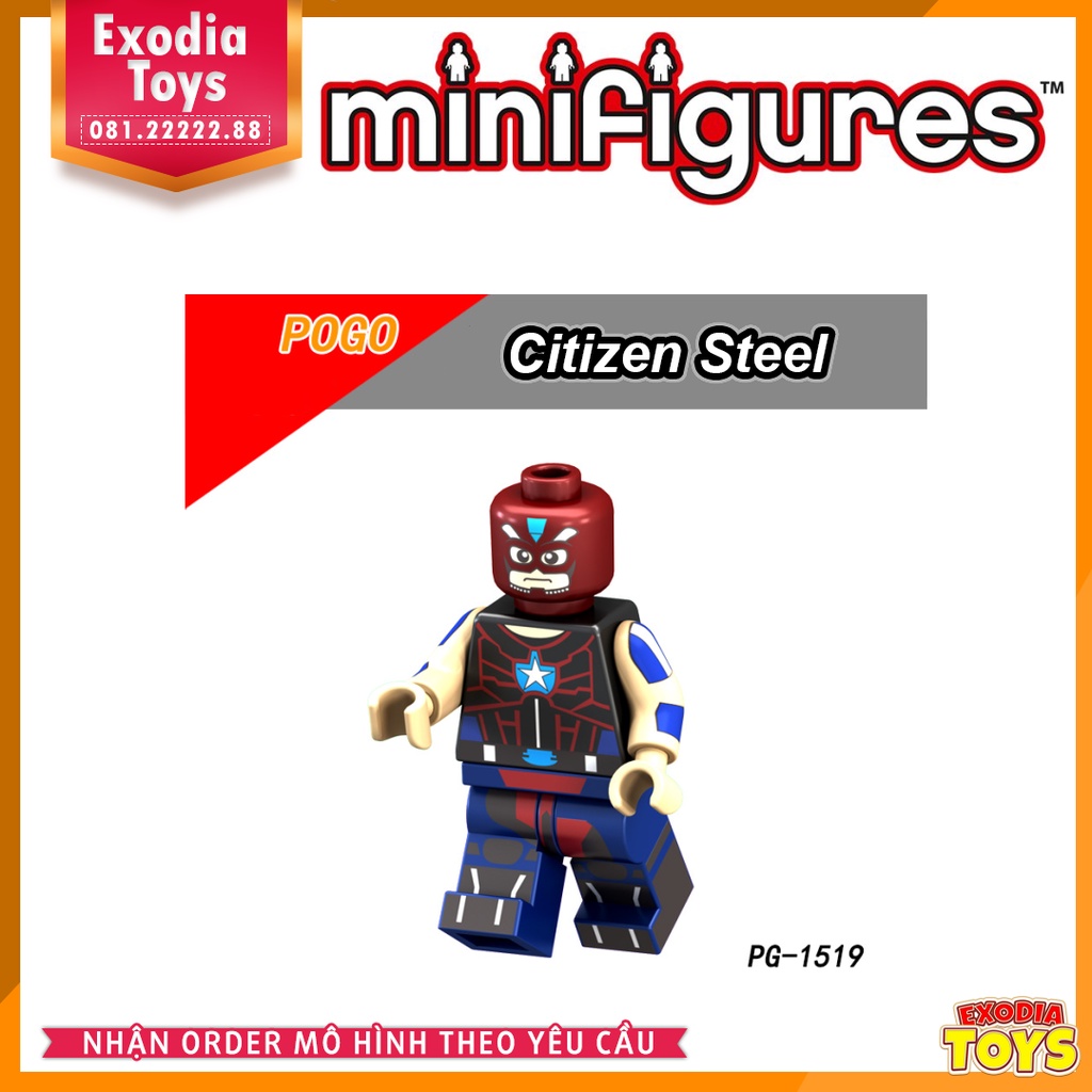 Xếp hình Minifigure siêu anh hùng vũ trụ Marvel và DC Comics - Đồ Chơi Lắp Ghép Sáng Tạo - POGO 8123