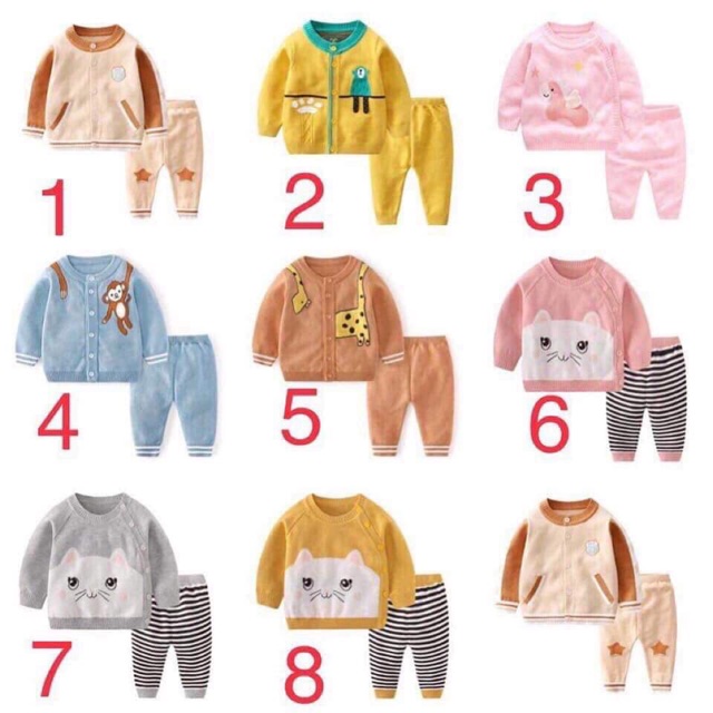 Set bộ len cao cấp xuất Hàn loại 1