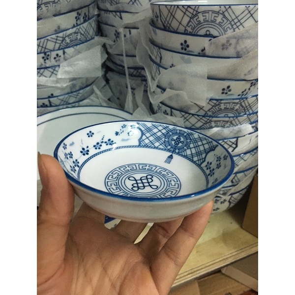 Bộ Bát Đĩa Sứ Bát Tràng Phúc Lộc thọ  - Bộ Bát Đĩa Phúc Lộc Thọ