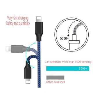 Cáp Sạc Nhanh Dây Bện Nylon Cổng Usb
