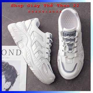 Ảnh và clip thật giày thể thao nữ trắng hot trend 2019