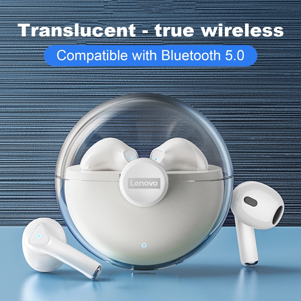 Tai nghe nhét tai không dây Lenovo Lp80 chống ồn 9d Tws kết nối Bluetooth 5.0 tích hợp micro cho Xiaomi
