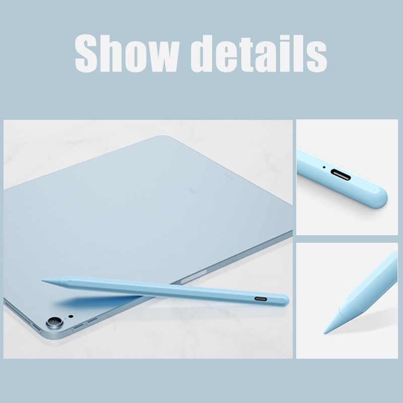 Dllencase Bút cảm ứng cho For iPad Pencil 2 1 Pro 11 12.9 Air 4 7th 8th Mini 5 A144