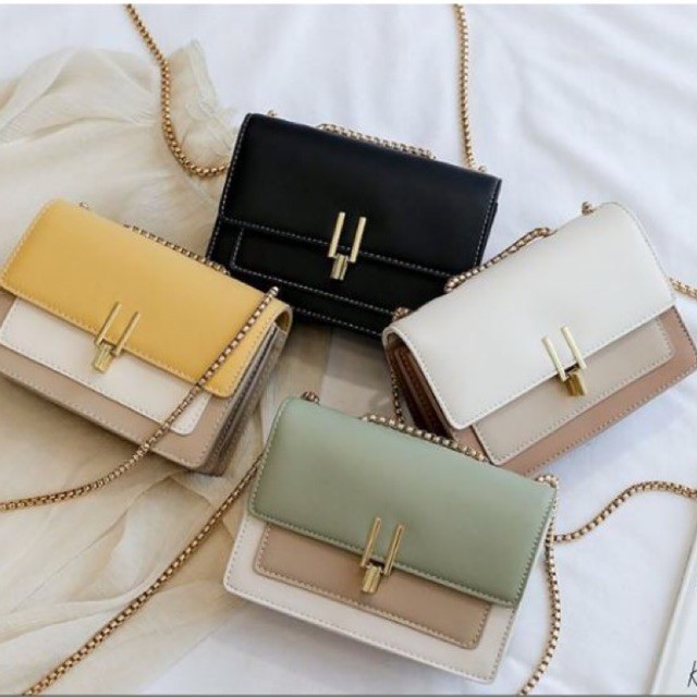 Túi xách nữ đẹp 💥 FREESHIP từ 50k 💥 Túi xách nữ phối màu vintage NAMITA phong cách Châu Âu cực đẹp